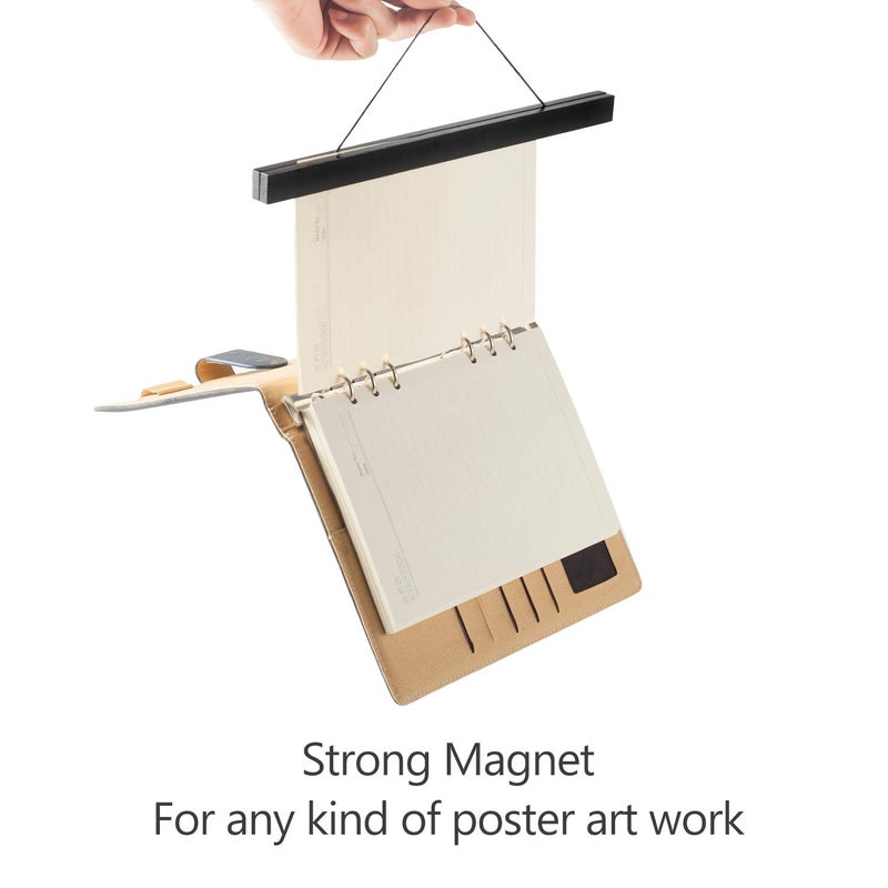 Radezon 22 inch Wide Magnetic Poster Hanger Frame, 22x34 22x28 22x14 Wood Frame for Posters, Prints, Photos, Pictures, Maps, Scrolls, and Artwork - Wall Hanging Wooden Frame - Image 3